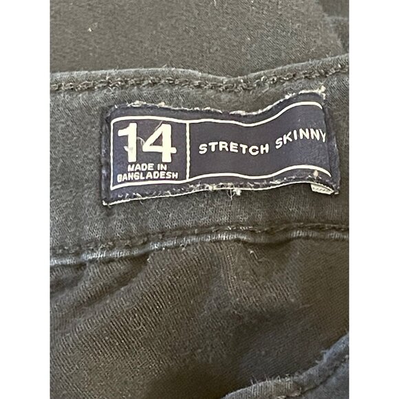 Size 14 GAP Skinny Stretch Black Jeans Pants - Picture 3 of 4